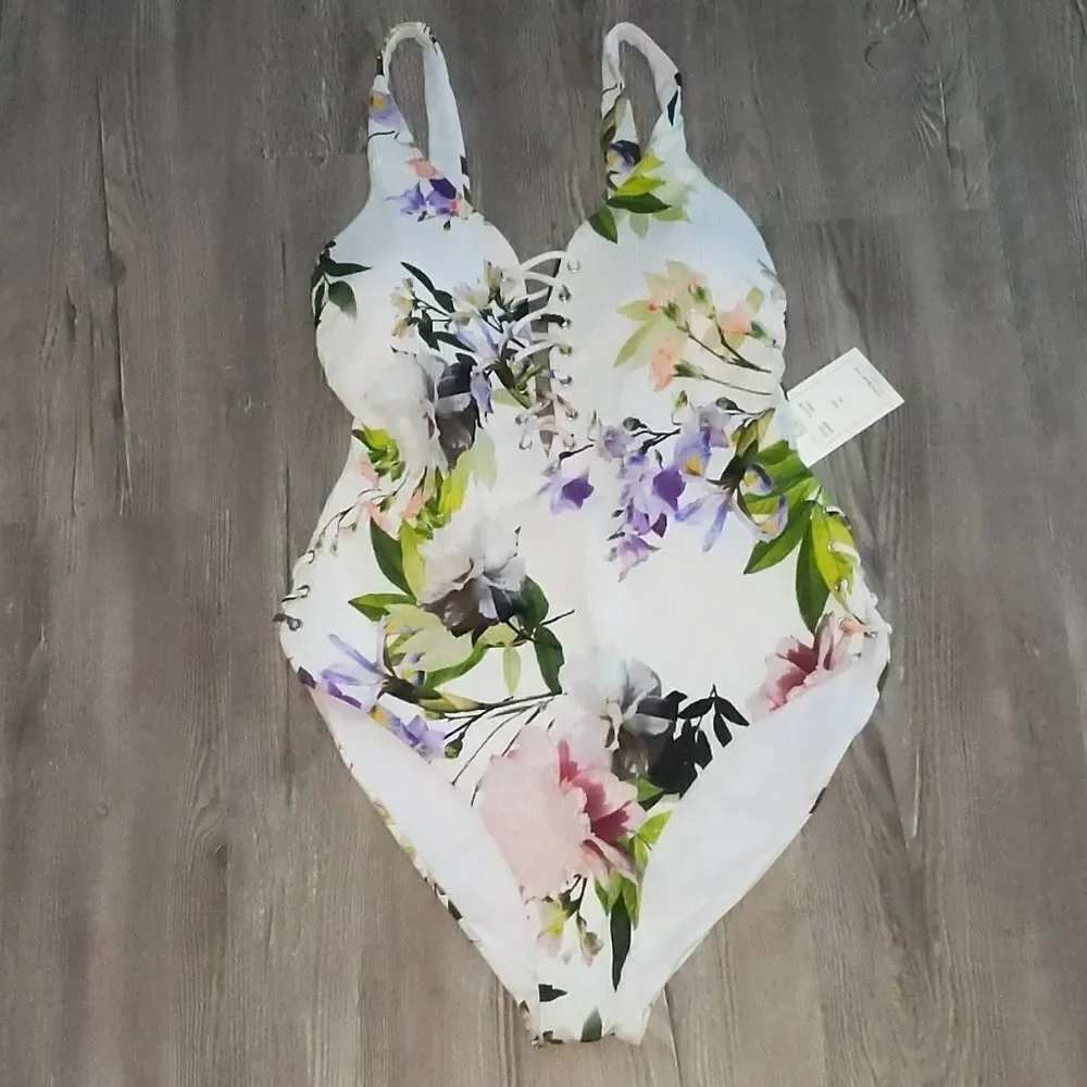 TiniBikini floral print bathing suitSz XLNWT